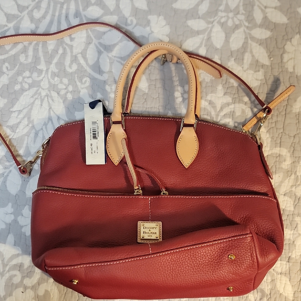 Dooney & Bourke Burgundy Leather Satchel